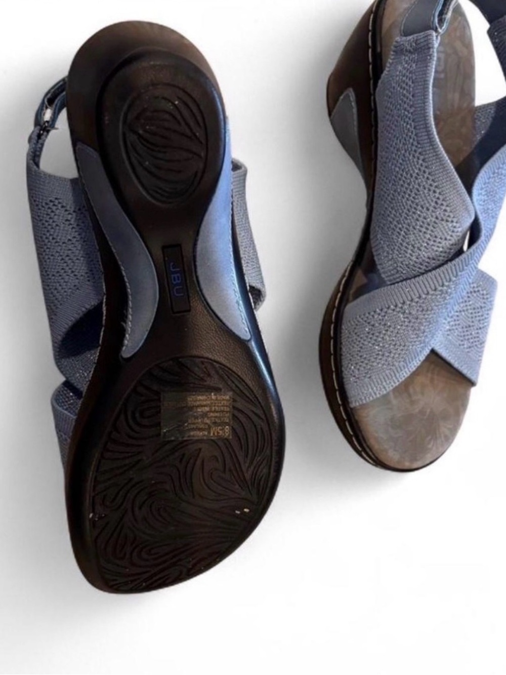 JBU by Jambu Alyssa Blue Memory Foam Wedge Sandals
8.5 Crisscross Elastic Sandal - Picture 4 of 6